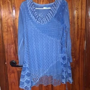 Simply Couture Blue Top XLARGE